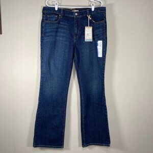 Levi's 515 Star Sapphire Bootcut Denim Jeans Women's 16 Long Blue Pants NWT